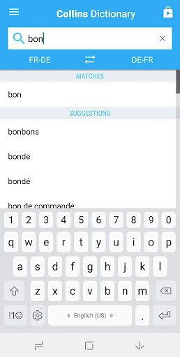 German-French Dictionary Screen 2