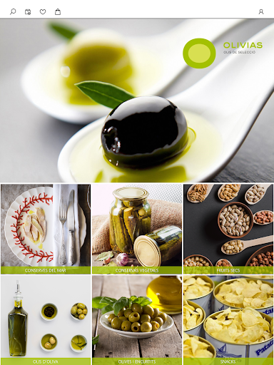 Android application Olivias seleccions screenshort