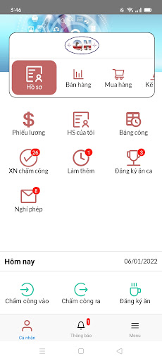 QUANGHUY ERP Screen 2