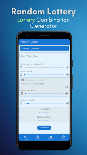 Android application Random Lottery: Generator screenshort