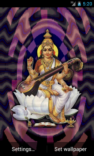 Maa Saraswati Live Wallpaper