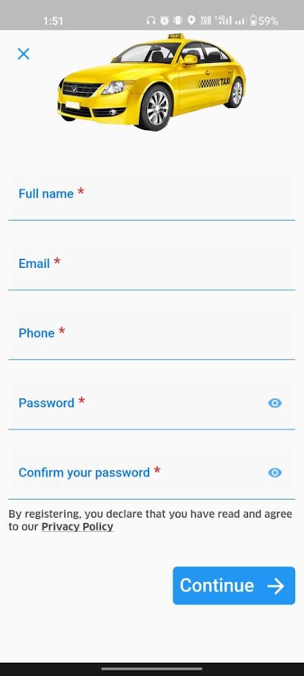 Call A Cab FIJI: Driver Screen 3