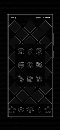 Screenshot of Liquid Black Icon Pack