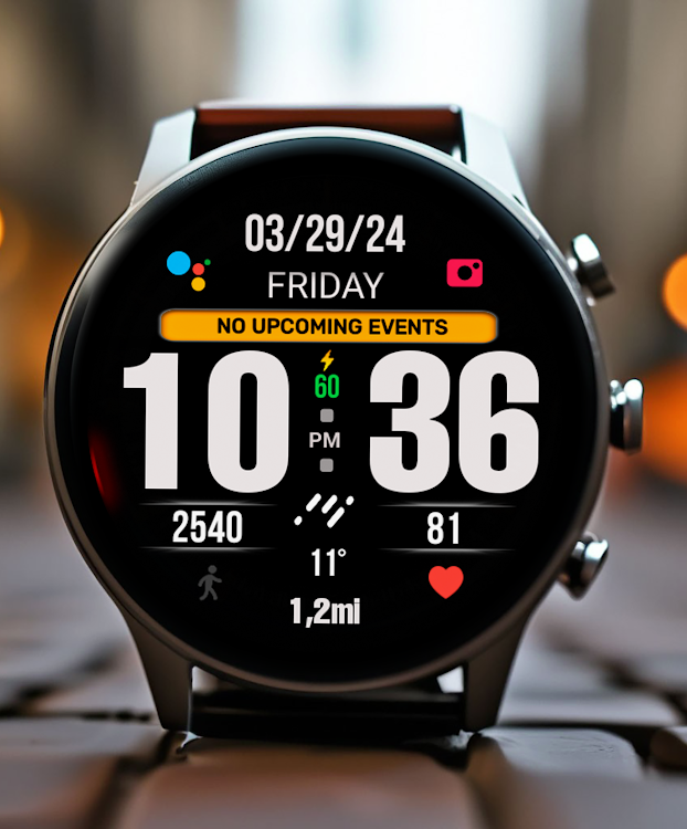 BIG 24 Digital Watchface - New - (Android)