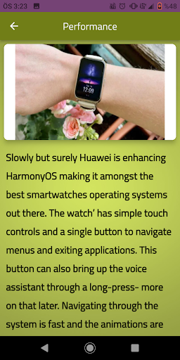 Huawei watch Fit 2 Guide Screen 3