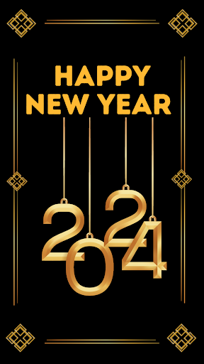 Android application happy new year 2024 screenshort