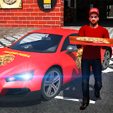 Pizza Delivery Car Drive Thru icon