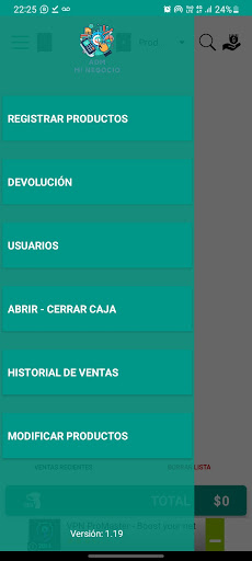 Android application Adm Mi Negocio- Stock y Ventas screenshort
