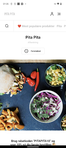 Android application Pita Pita screenshort