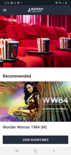 Android application United Cinemas NZ screenshort