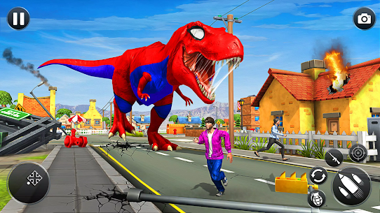 Angry Dino City Rampage Games 2