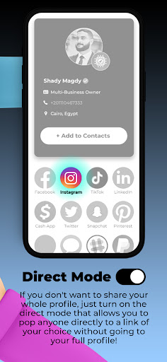 RhinoTap - Smart Business Card Screen 3