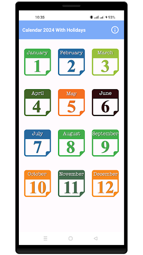 Calendar 2024 & Holidays Screen 2