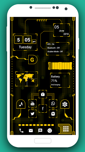 Screenshot of Hi-tech Launcher 2023 -AppLock