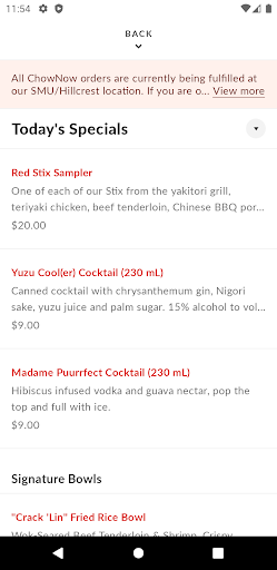 Red Stix Asian Street Food Screen 3