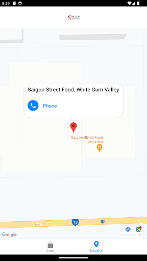 Android application Saigon Street Food screenshort