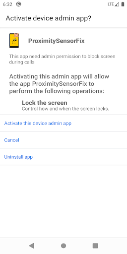 Call Proximity Sensor Fix Screen 2