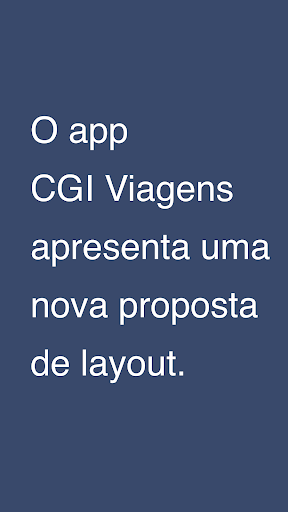 Android application CGI Viagens screenshort