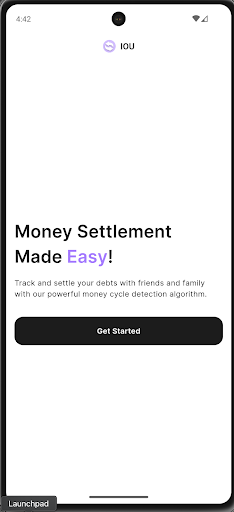 Android application IOU App screenshort