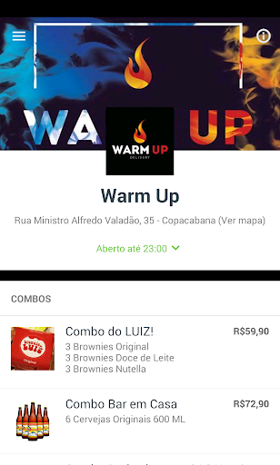 Android application Warm Up screenshort
