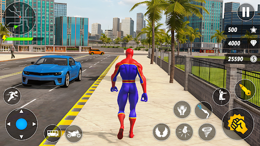 Spider Robot Hero Car Games screenshot 6