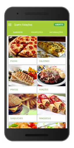 Android application Quatro Estações Pizzaria screenshort