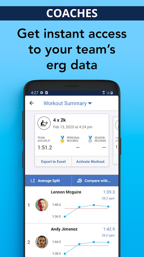 Android application RowHero screenshort