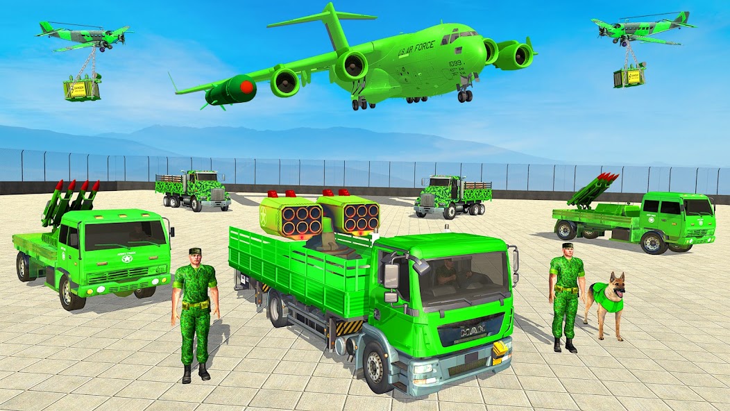Army Vehicle Cargo Transport: Truck Driving Games 1.1.1 APK + Мод (Unlimited money) за Android