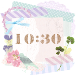 Cute and girly Clock Widget icon