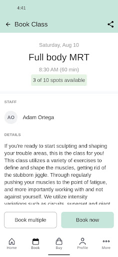 The Set Fitness Screen 3