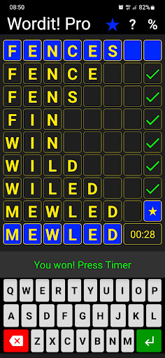 Wordit! Pro - unique word game Screen 3