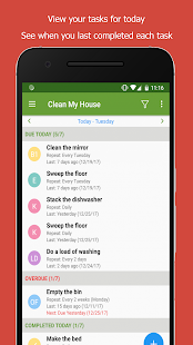 Clean My House – Chore To Do List, Task Scheduler Screenshot
