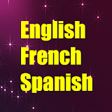 Learn English French Spanish icon