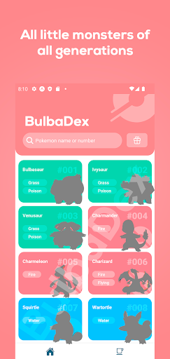Android application BulbaDex - Clear Pokedex screenshort