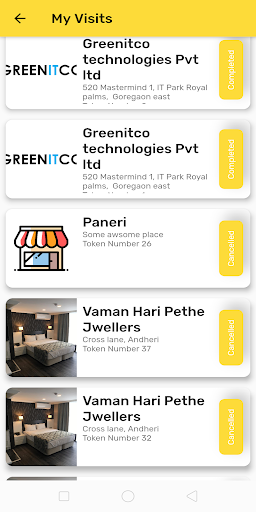 Android application Live token screenshort