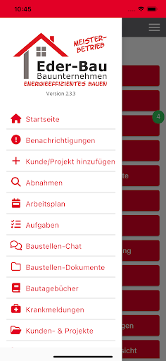 Android application Eder-Bau GmbH screenshort