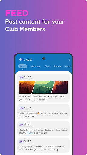 Android application Tuft - Manage your Groups screenshort