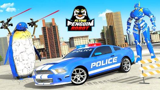 Police Penguin Robot Car Games  screenshots 6