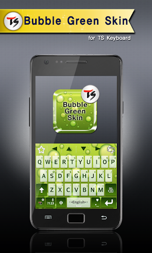 Android application Bubble Green for TS keyboard screenshort