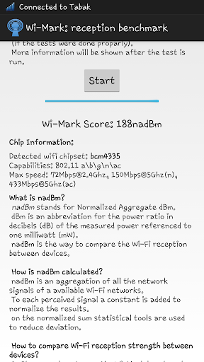 Wi-Mark: reception benchmark Screen 2