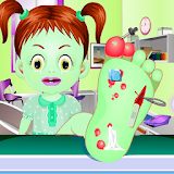 Baby Zombie foot Doctor icon