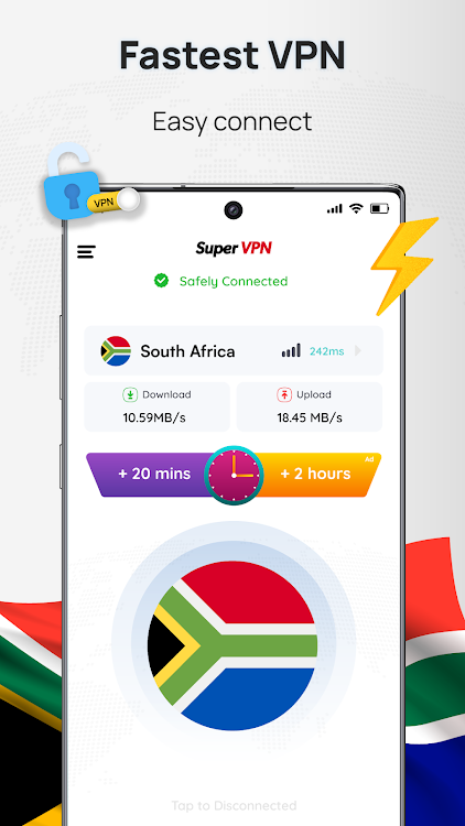 South Africa VPN:Get Africa IP - New - (Android)