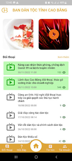Android application Diễn đàn đối thoại Cao Bằng screenshort
