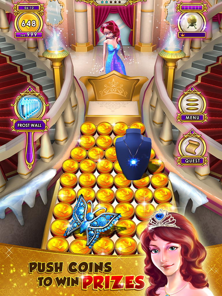 Android application Princess Gold Coin Dozer Party screenshort