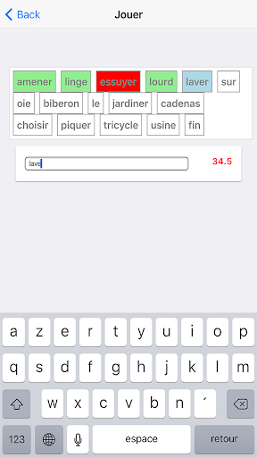 Aperçu de l'application