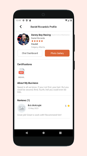 Android application Wrkshop screenshort