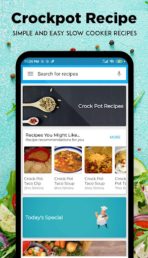 Android application Crock Pot: Slow Cooker Recipes screenshort