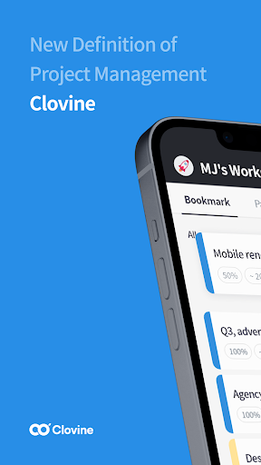 Android application Clovine: Projects at a glance screenshort