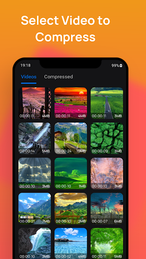 Android application Video Compressor screenshort