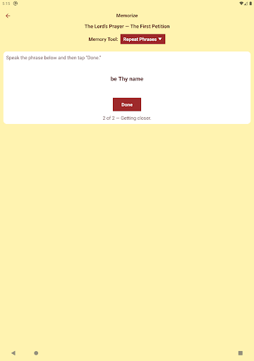Lutheran Catechism Screenshot